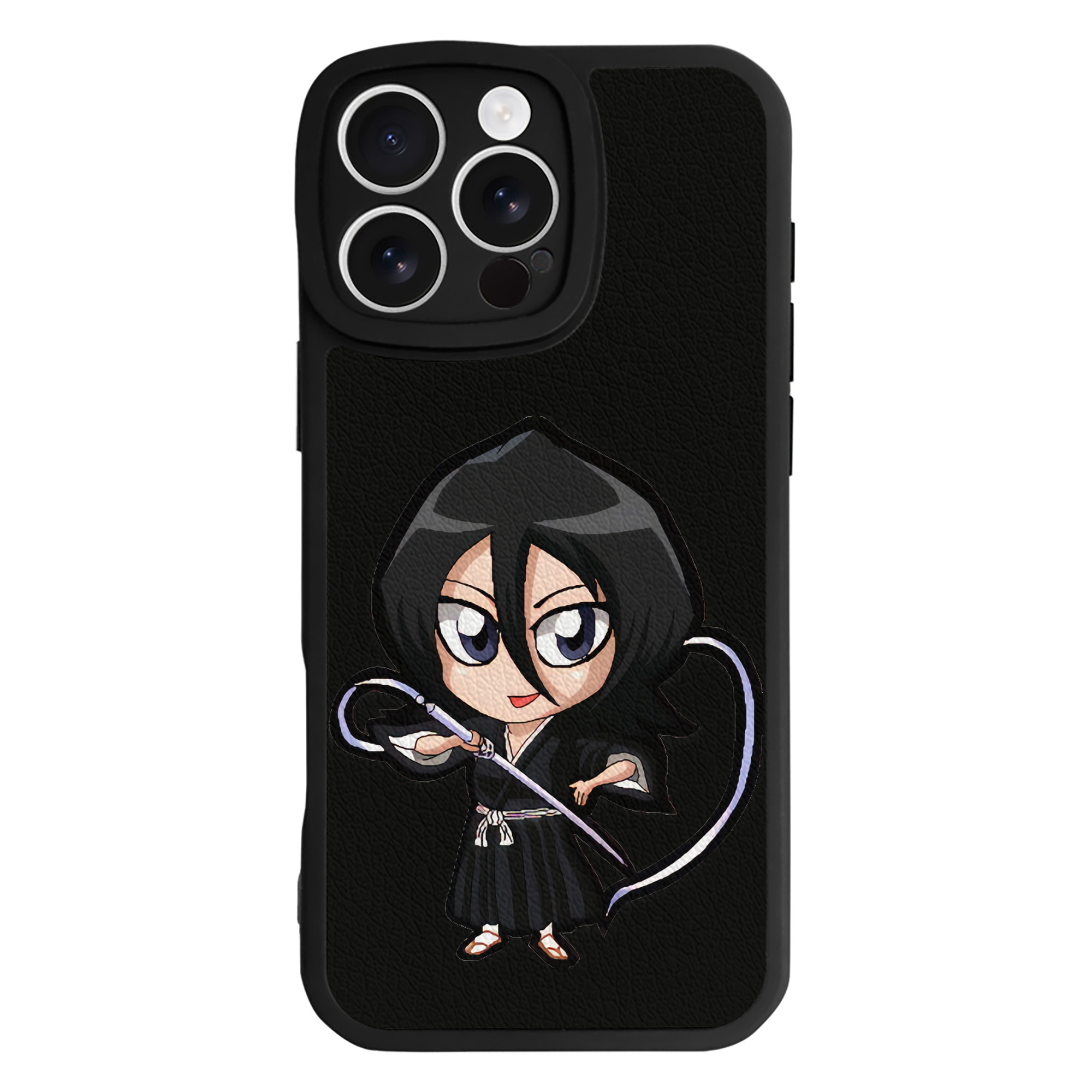 （画像用） ブリーチ 朽木ルキア BLEACH Kuchiki Rukia 【iPhone 16シリーズ対応】シリコンスマホケース（レザー調） 材質：シリコン